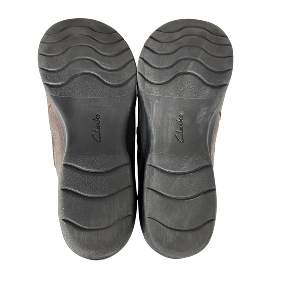 Clarks Cheyn Madi Brown Leather Loafer Size 8.5 M Slip On Womens Comfort Shoes - Picture 6 of 11